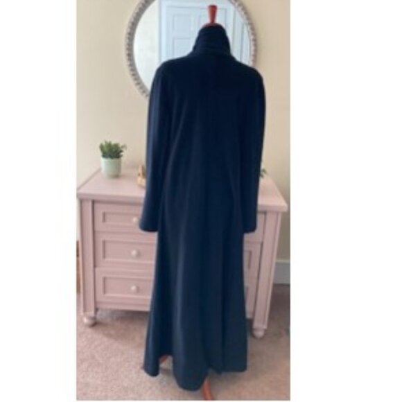 VINTAGE ARMANI COLLEZIONI VELVET FULL LENGTH COAT - Picture 4 of 7